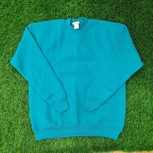 Vintage 80s LEE Blank Sweatshirt Womens XL 22x26 Crop USA